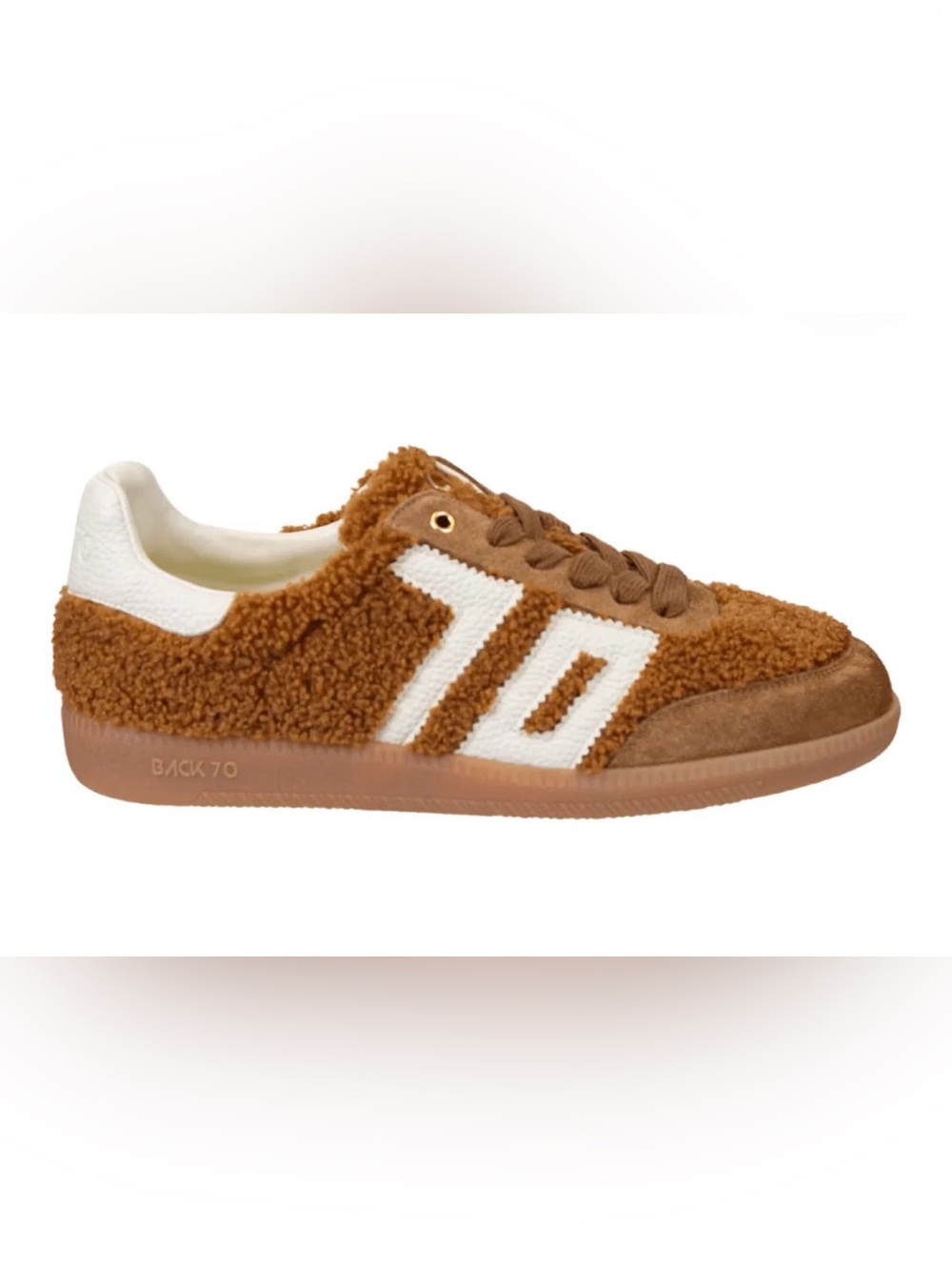 Back 70 Teddy Sneakers Shoes in Tobacco/White-37-7-Free People-New